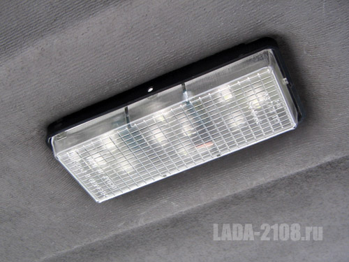 Общий вид модернизированного LED-фонаря салона ВАЗ-2108 - версия 2